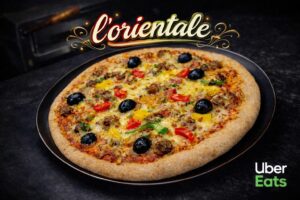 Pizza orientale aux merguez