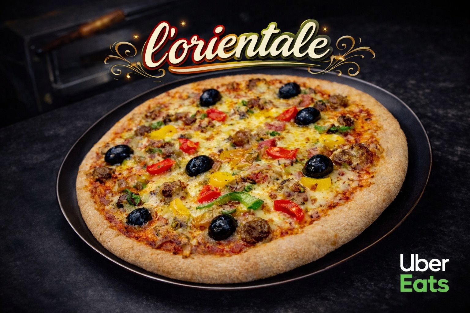 Pizza orientale aux merguez